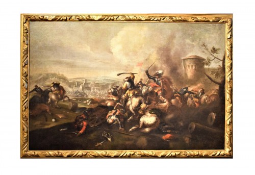 "Battle" - Jacques Courtois the Burgundian (St. Hippolyte 1621 - Rome 1676)